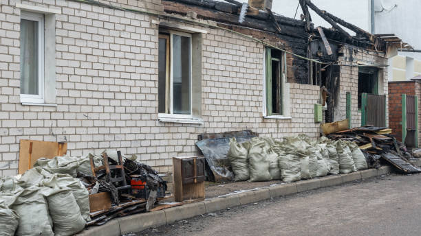 Professional Smoke Damage Removal technician working in Clinton, NJ